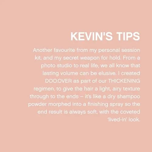 KEVIN.MURPHY DOO.OVER Dry Powder Finishing Hair Spray, 8.5 fl oz, 2-Pack | Natural Movement & Hold for All Hair Types thumbnail 6