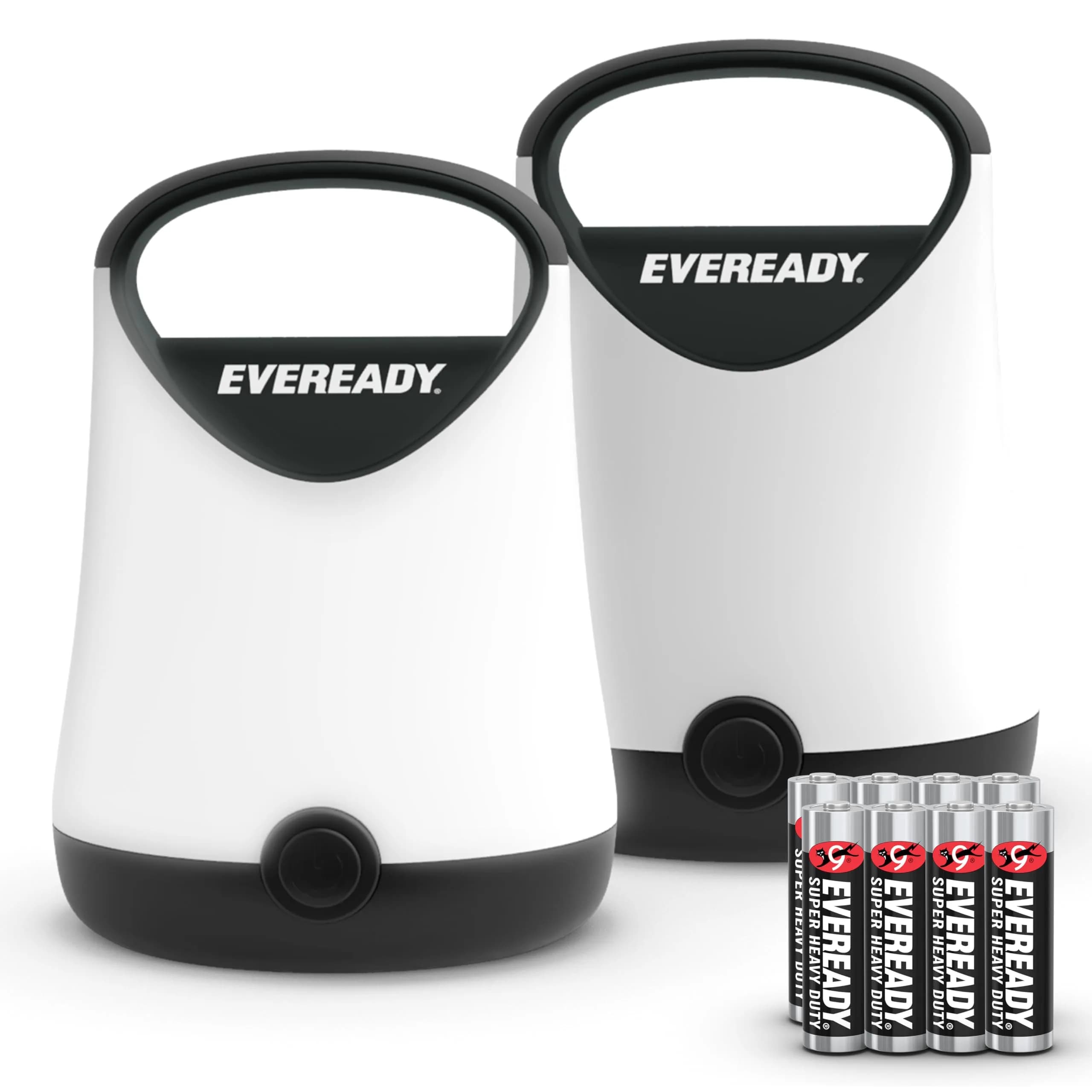Eveready LED Camping Lantern X-250 (2-Pack, Black) | 250 Lumens, 100-Hour Runtime, Water Resistant - main product image
