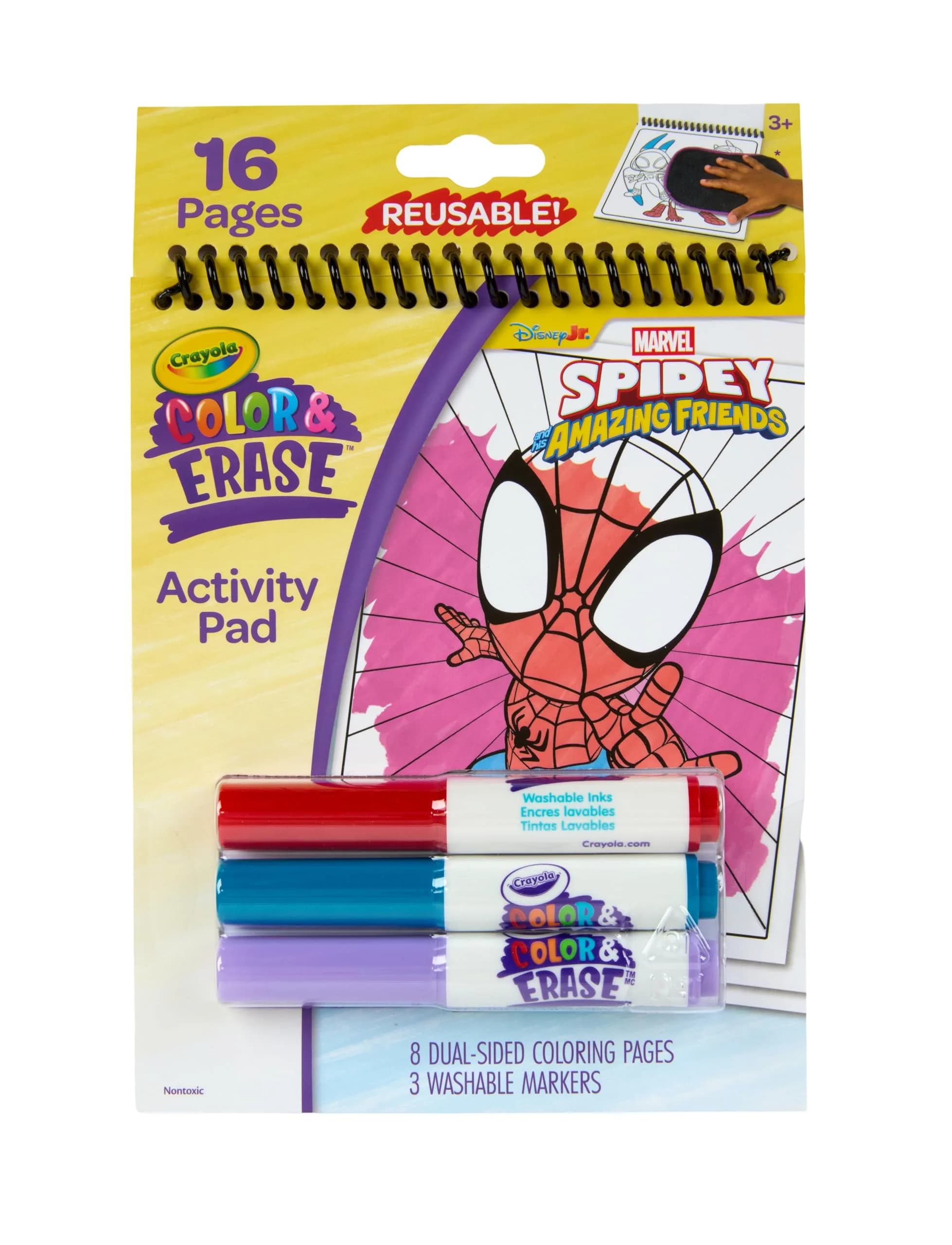 Crayola Spiderman Color Wonder Coloring Set, 23 Piece Set | Mess-Free Coloring Pages & Markers for Toddlers — Spidey and His Amazing Friends