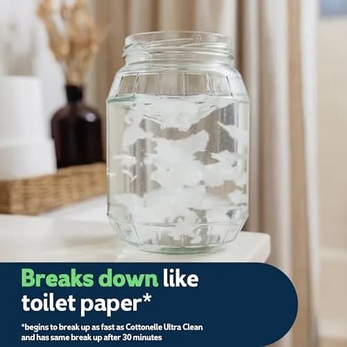 Cottonelle GentlePlus Flushable Wipes 672 Count (16 Packs, 42 Wipes per Pack) | Septic-Safe & Gentle for All Skin Types thumbnail 6