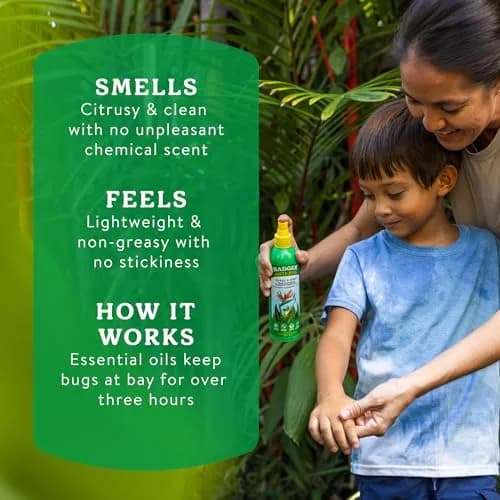 Badger Bug Spray All Natural Mosquito Repellent 237ml (8 fl oz) | DEET-Free Plant Based Insect Repellent thumbnail 5