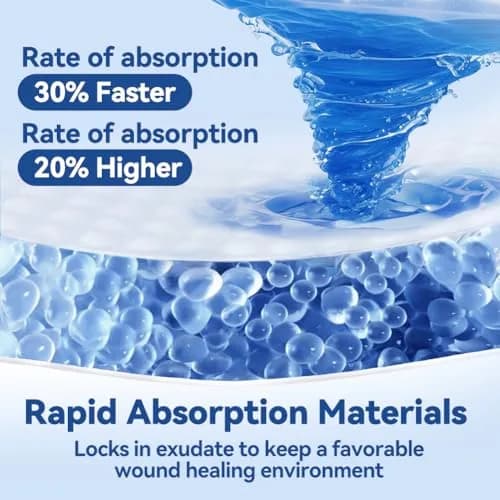 Dimora Silicone Super Absorbent Wound Dressing 4" x 8" (10cm x 20cm) | Medical Grade thumbnail 4
