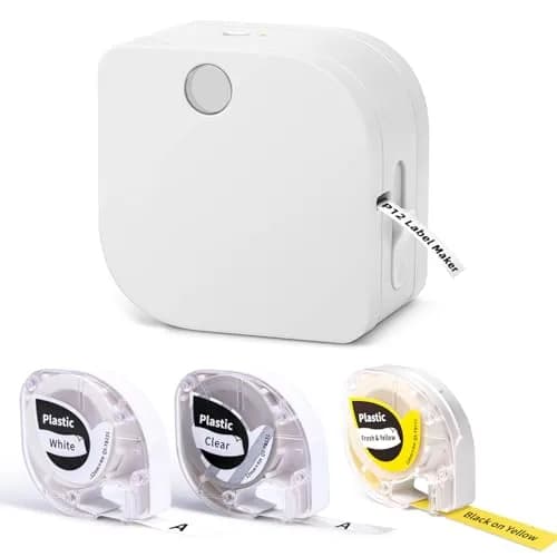 Phomemo Label Maker Machine with 3 Tapes | Compact Bluetooth Printer for Home & School thumbnail 1
