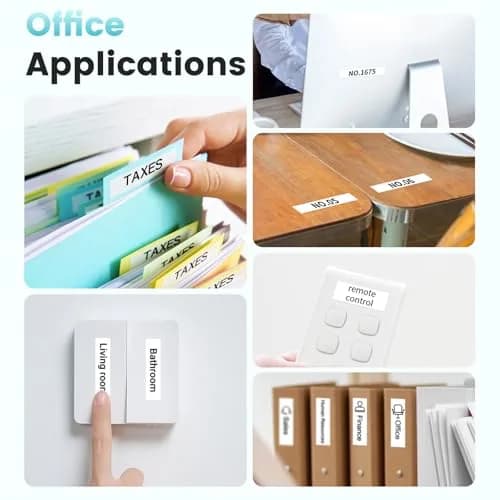 Phomemo Label Maker Machine with 3 Tapes | Compact Bluetooth Printer for Home & School thumbnail 9