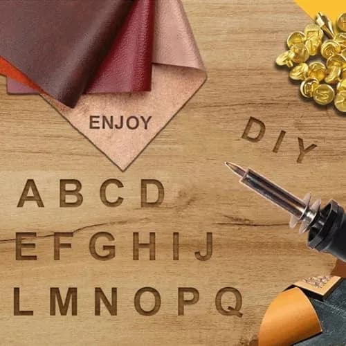 Afantti Wood Burning Pen Kit Leather Burner Tool | 26 Letter | 8 Stencil | Adjustable Temp thumbnail 9
