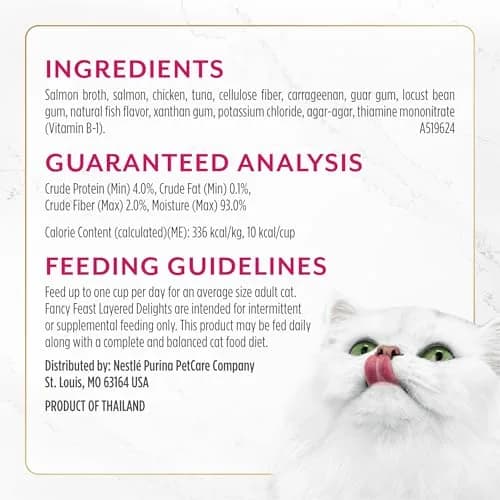 Fancy Feast Layered Delights Chicken Mousse & Salmon Treats 1.96 oz | Gourmet Wet Cat Snacks thumbnail 6