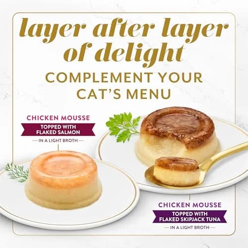 Fancy Feast Layered Delights Chicken Mousse & Salmon Treats 1.96 oz | Gourmet Wet Cat Snacks thumbnail 7