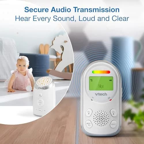 VTech 2 Parent Units Digital Audio Baby Monitor with Night Light | 1000ft Range, Two-Way Talk, Vibrating Alert thumbnail 9