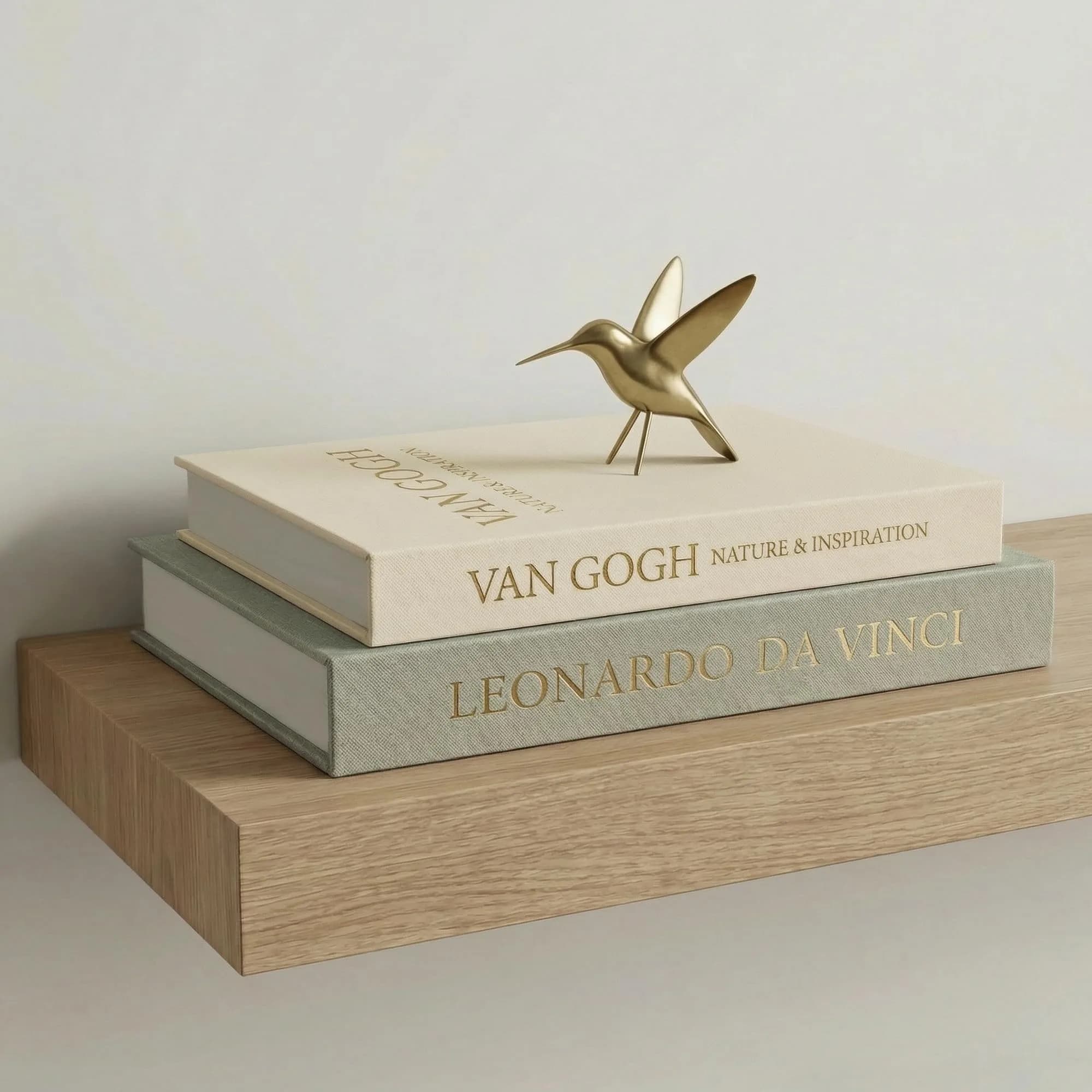 Inoostar Aesthetic Decorative Books Set of 2 Linen Boxes 20.8 cm (8.2 in) | Enhance Your Coffee Table, Bookshelf or Mantle Decor