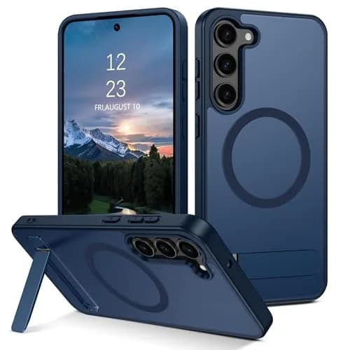Telaso Magnetic Case for Samsung Galaxy S23 6.1 inches | Blue, Compatible with MagSafe & Kickstand thumbnail 1