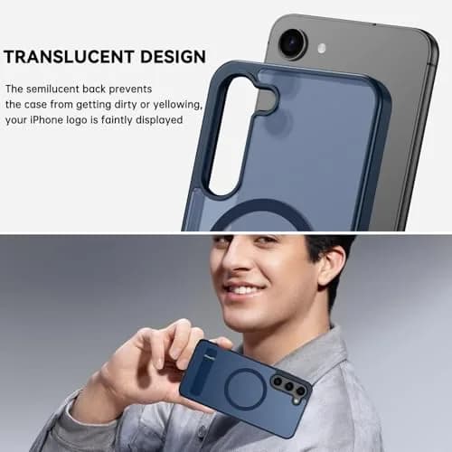 Telaso Magnetic Case for Samsung Galaxy S23 6.1 inches | Blue, Compatible with MagSafe & Kickstand thumbnail 5