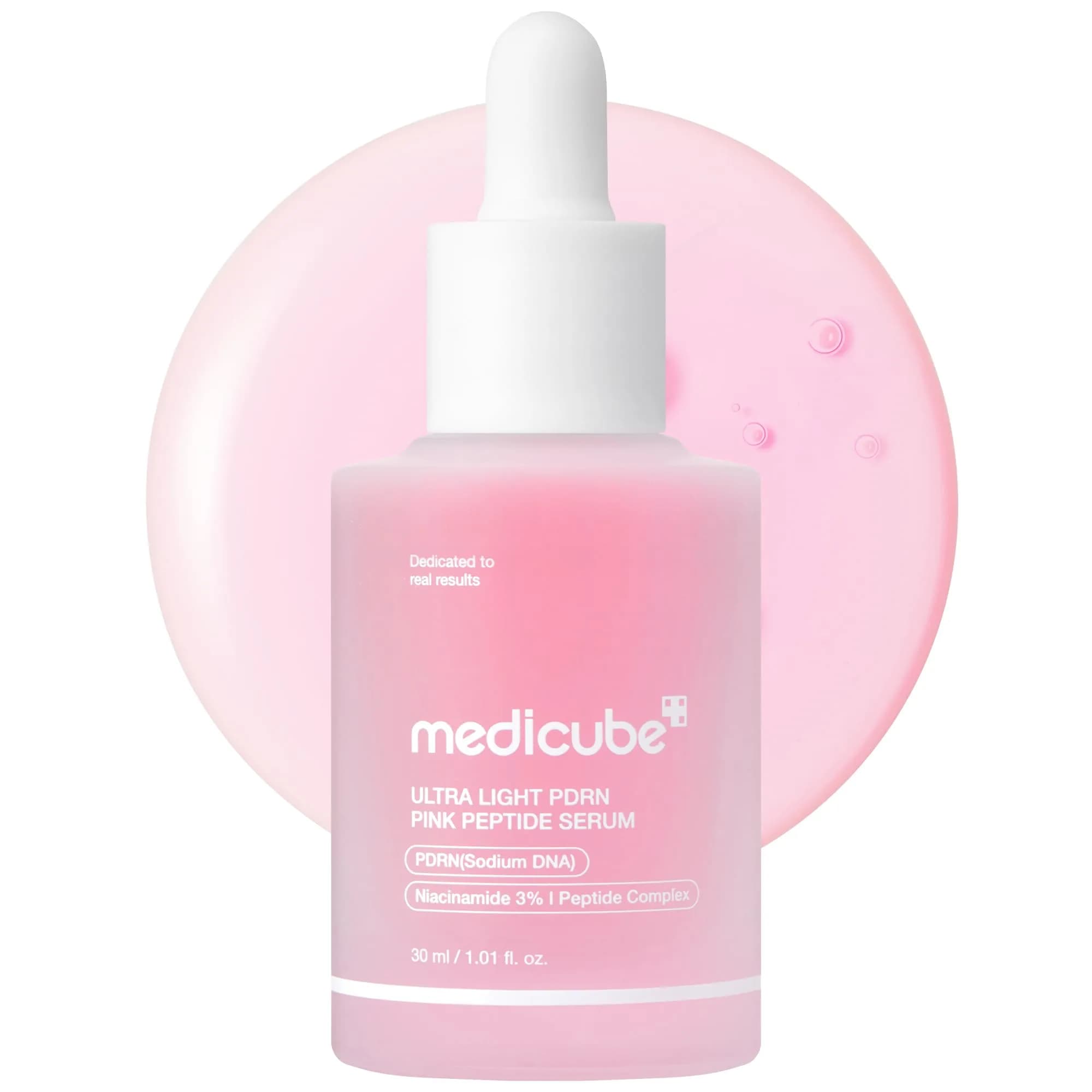 medicube PDRN Pink Peptide Serum with Salmon DNA 30ml (1.01 fl. Oz) | Hydrating & Glow-Enhancing
