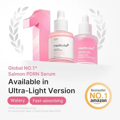 medicube PDRN Pink Peptide Serum with Salmon DNA 30ml (1.01 fl. Oz) | Hydrating & Glow-Enhancing thumbnail 2