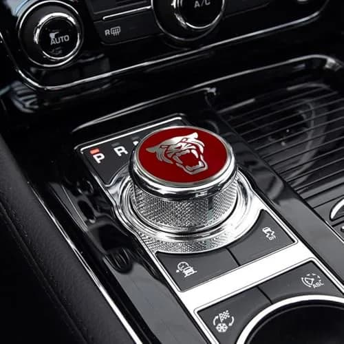 MAXDOOL Gear Shift Knob Cover for Jaguar XF XE XJ F-Pace - Style B Red | Interior Trim Accessory thumbnail 5