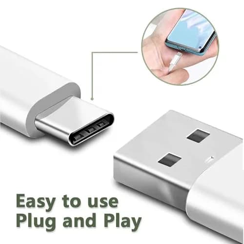 DESOFICON Apple MFi Certified 3ft USB A to USB C Cable (3-Pack, White) | 480Mbps Data Transfer thumbnail 8