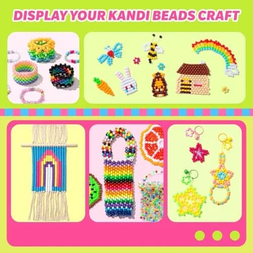 Simetufy 10000Pcs Pony Beads Bulk 6x9mm | 56 Colors, 2.27kg (5.74lb) Barrel Plastic Kandi Beads Kit for Crafts Bracelet Making thumbnail 5