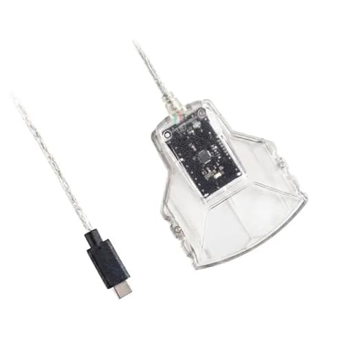 SCROY IDBridge CT30-C USB-C Smart Card Reader | CAC, PIV, FIPS 201 Compliant | 51g Transparent thumbnail 1