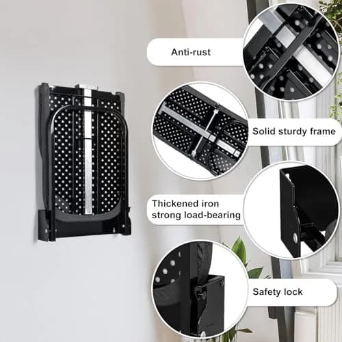 Duwee Wall Mounted Ironing Board 93cm (36") | Space-Saving Foldable Design for Apartments thumbnail 5
