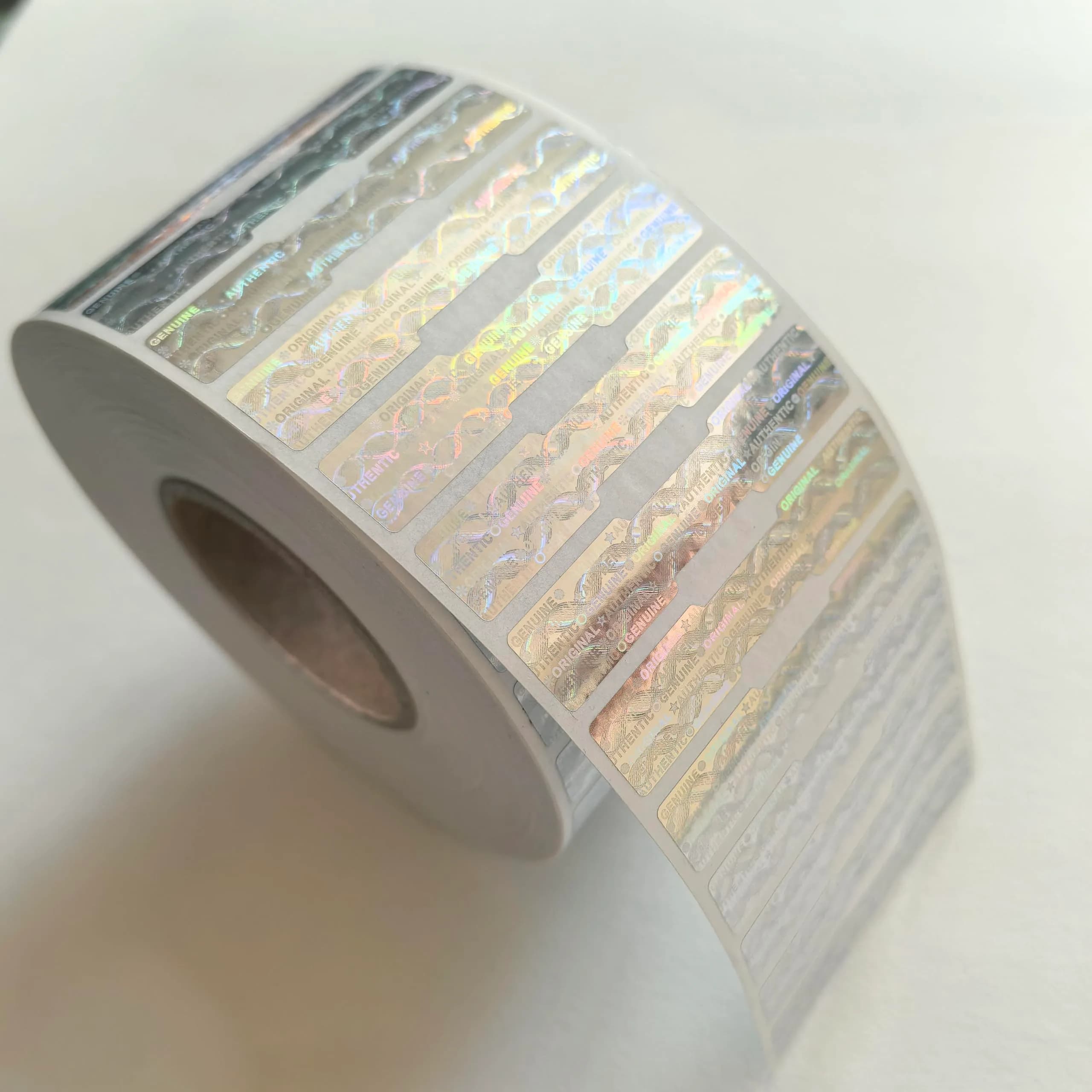 TLK&FBB Tamper Proof Hologram Stickers 5000pcs (2x0.4inch / 5x1cm) | High Security Void Seal Labels