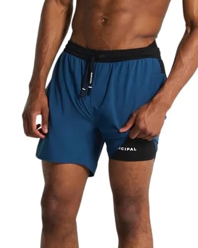 MUNICIPAL Daybreak Lined Shorts 5" | Comfortable Performance Shorts for Men thumbnail 1