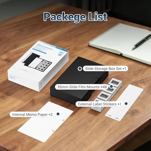 JJC Archival 35mm Slide Film Mounts Storage Album Case Organizer for 96 Slides | Protects from Light and Dust thumbnail 9