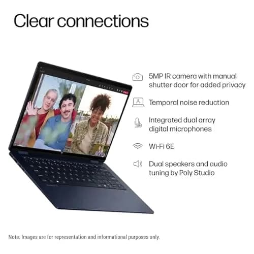 HP OmniBook X Flip 14 2-in-1 Touchscreen Laptop, Intel Core Ultra 5 226V | 14" 2K Touch Display, 16GB RAM, 512GB SSD thumbnail 8