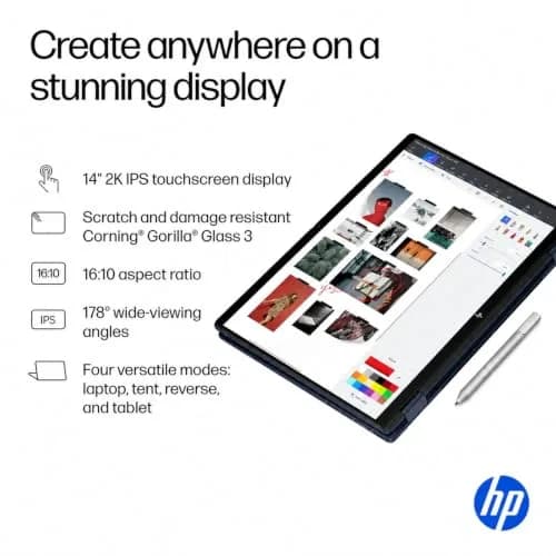 HP OmniBook X Flip 14 2-in-1 Laptop 14" Touchscreen | Intel Ultra 8-core, 16GB RAM, 512GB SSD thumbnail 5
