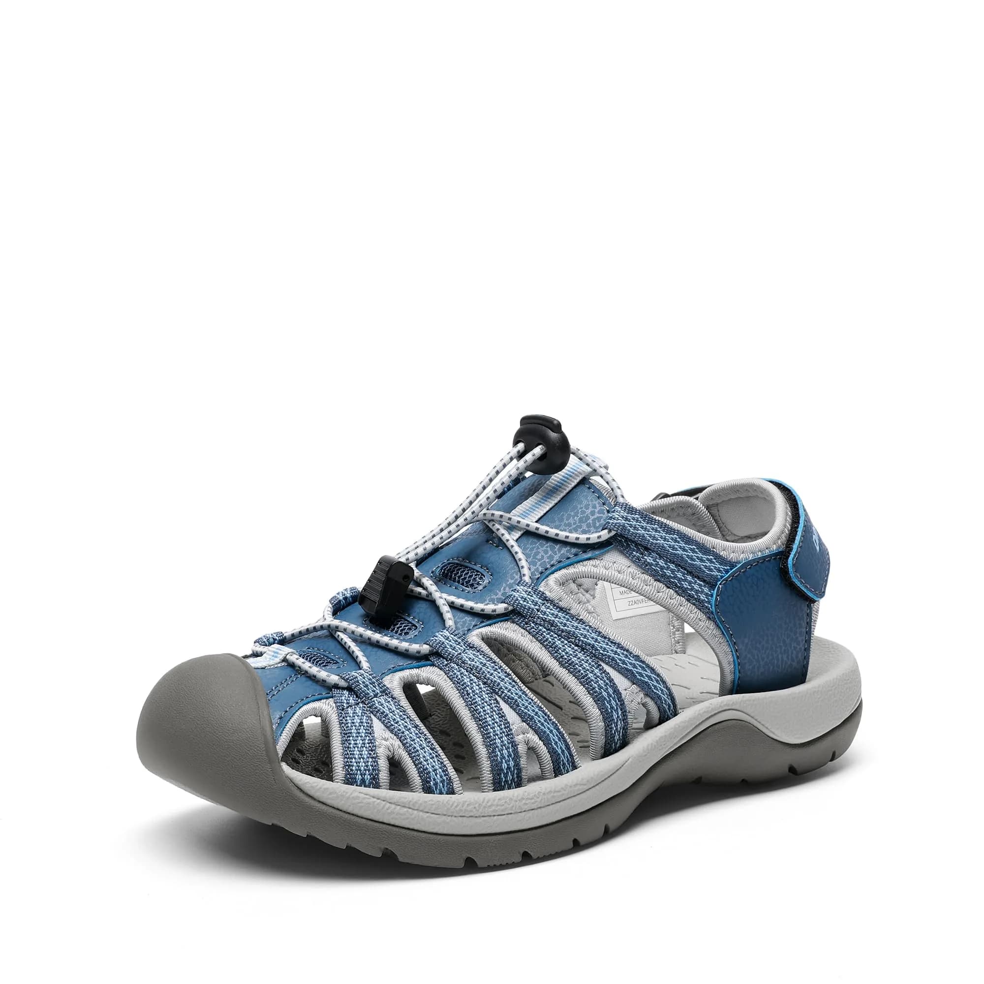 DREAM PAIRS Women's Closed Toe Sport Athletic Sandals 2.5cm (1" Heel) | Fuchsia, Size 9 — Navy