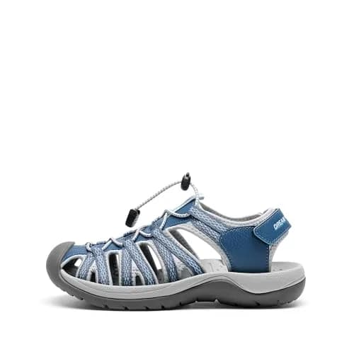DREAM PAIRS Women's Closed Toe Sport Athletic Sandals 24 cm (9 US) Navy | Comfortable Fisherman Style thumbnail 4