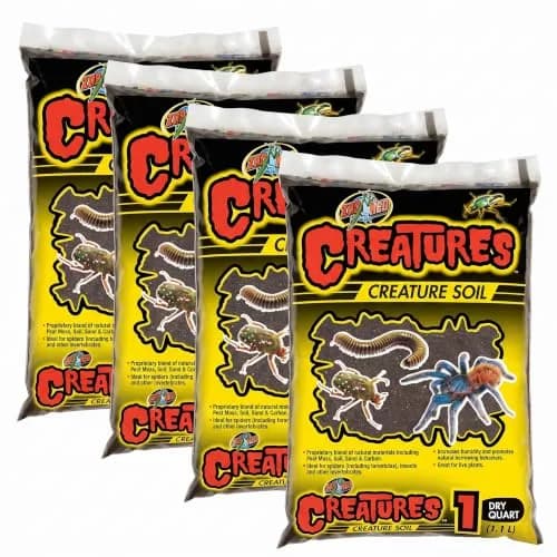 Zoo Med Creatures Creature Soil Bag 1 Quart (Pack of 4) | Natural Substrate for Invertebrates & Live Plants thumbnail 1