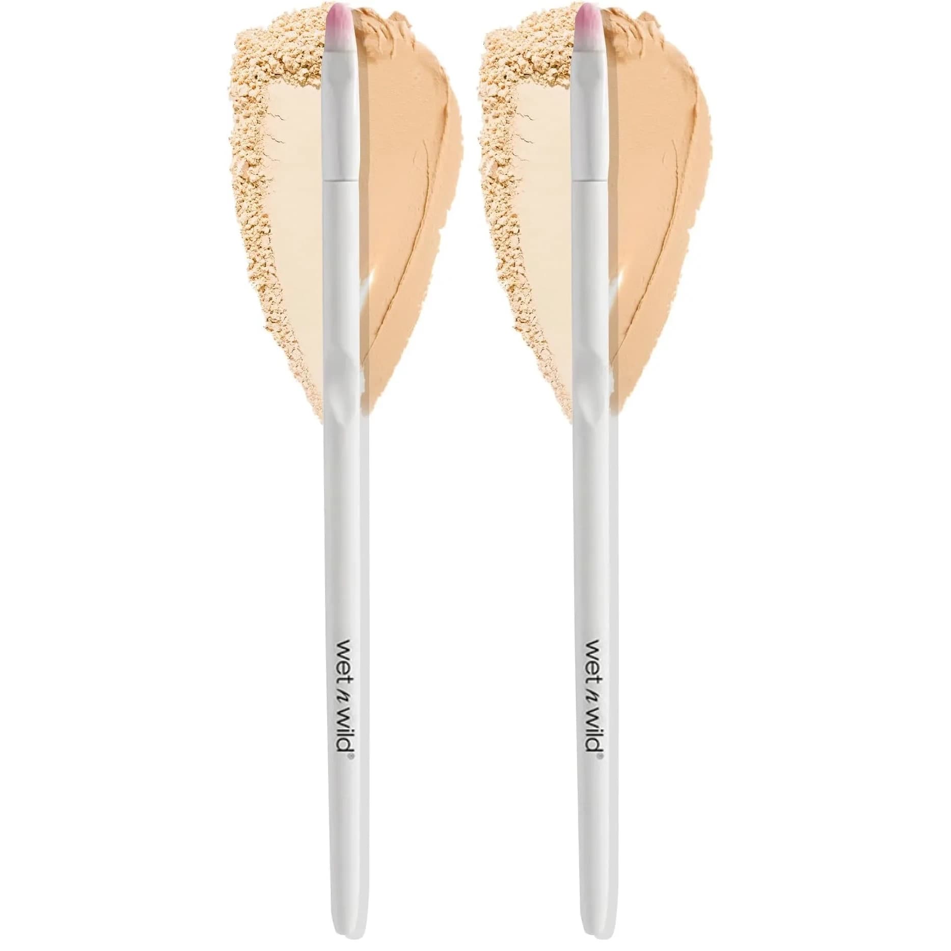 wet n wild Precision Blending Eyeshadow Brush (Pack of 2) | Soft Synthetic Fibers for Eye Definition