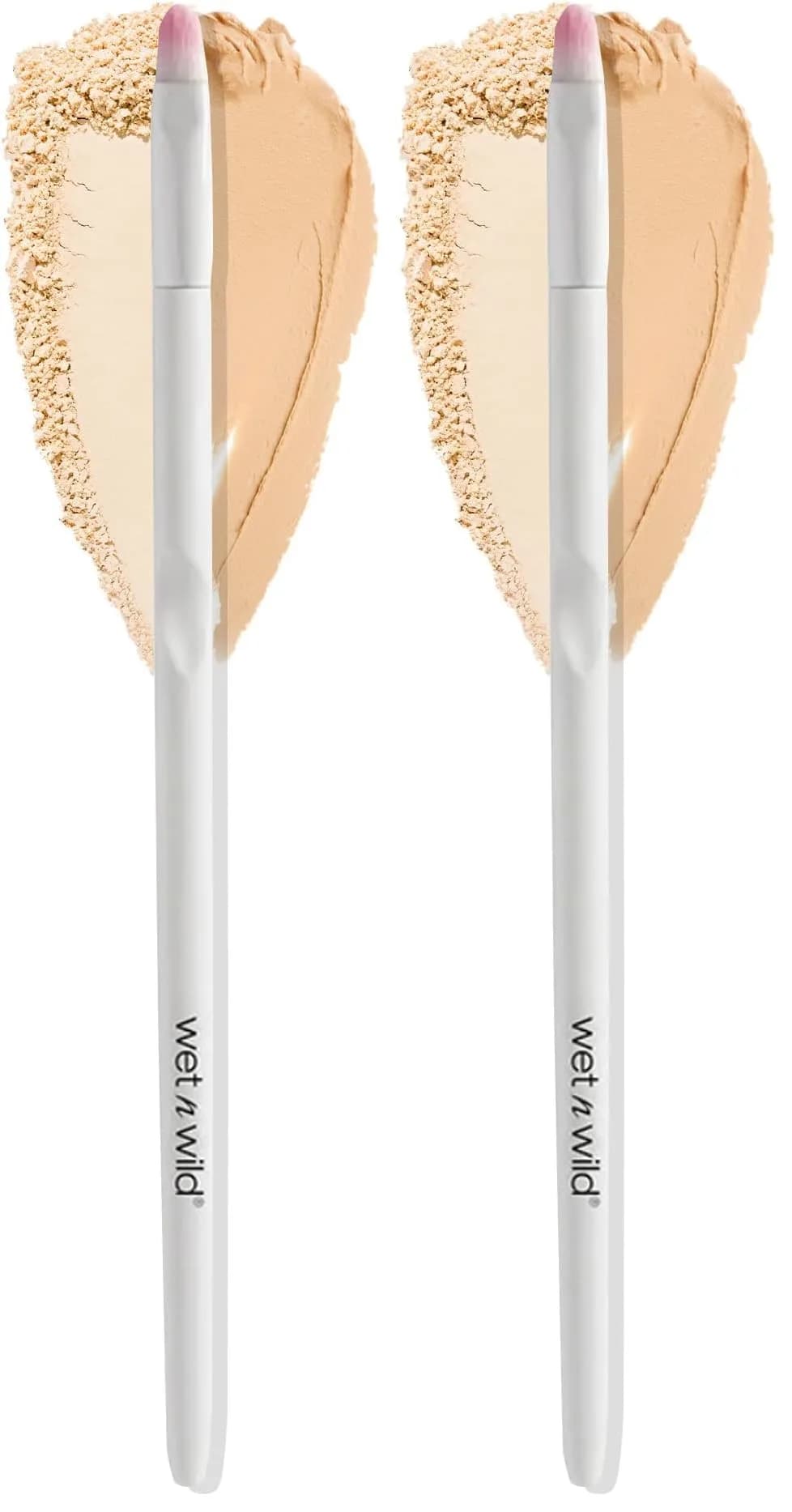 wet n wild Precision Blending Eyeshadow Brush (Pack of 2) | Soft Synthetic Fibers for Eye Definition — Small Concealer Brush