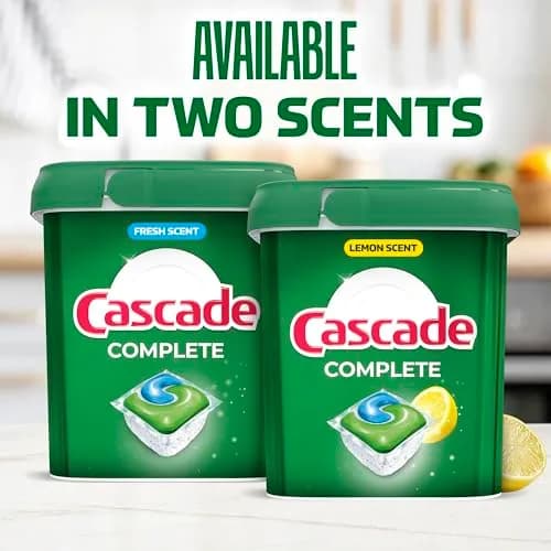 Cascade Complete Dishwasher Detergent Pods Fresh Scent Value Pack, 100 Count (2.27 kg) | Powerful Cleaning for Sparkling Dishes thumbnail 5