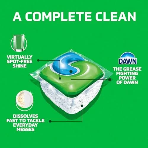 Cascade Complete Dishwasher Detergent Pods Fresh Scent Value Pack, 100 Count (2.27 kg) | Powerful Cleaning for Sparkling Dishes thumbnail 2