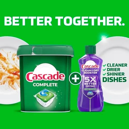 Cascade Complete Dishwasher Detergent Pods Fresh Scent Value Pack, 100 Count (2.27 kg) | Powerful Cleaning for Sparkling Dishes thumbnail 4