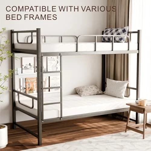 PrettSun Twin Mattress 5 Inch Medium Firm Cooling Gel Foam Fiberglass-Free Support thumbnail 4