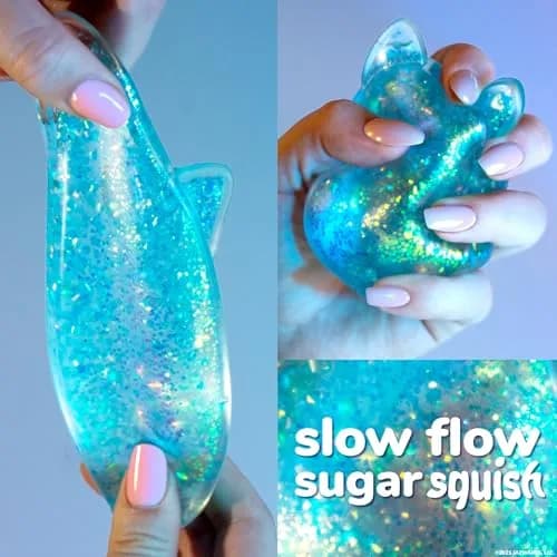 Original Squishmallows SLIMYGLOOP Blue Gelli Gels Sensory Squeeze Toy 156 g (5.5 oz) | ASTM-Tested for Kids 4+ thumbnail 2
