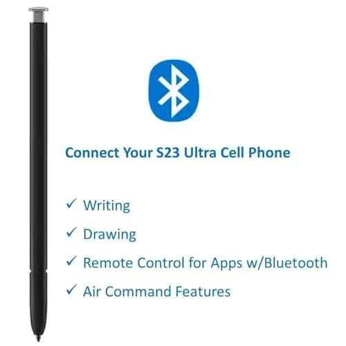 TYHJ S Pen S23 Ultra Replacement Stylus Pen for Samsung Galaxy S23 Ultra 5G with 4096 Pressure Levels & Cream Accent Top | 0.7mm Nibs Included thumbnail 2