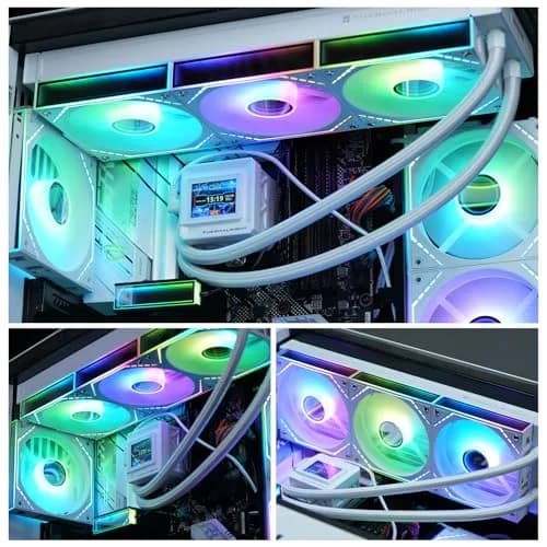 Thermalright TL-M12QW-S X3 White 120mm ARGB Case Fans 3-Pack | 2000RPM PWM Airflow thumbnail 7