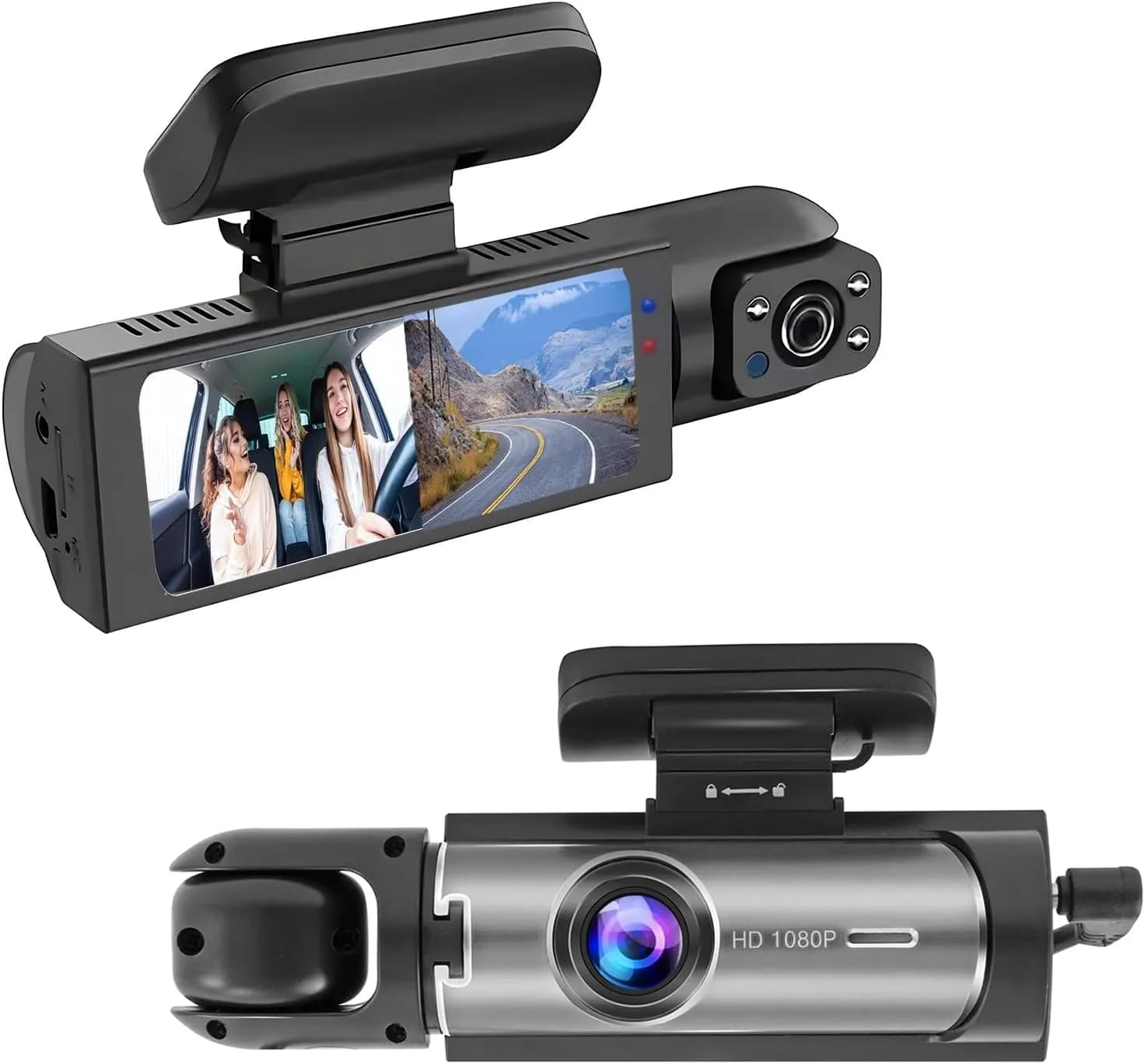Wagoyo Dashcam Front & Inside | 1080p Night Vision, Loop & Parking Mode, 3.16 Inch IPS Screen - main product image