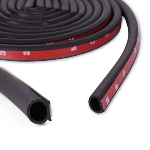 GoldWheel D-Shape Weather Stripping 100ft (30.48m) | Heavy Duty EPDM Rubber Seal for Doors & Windows thumbnail 1