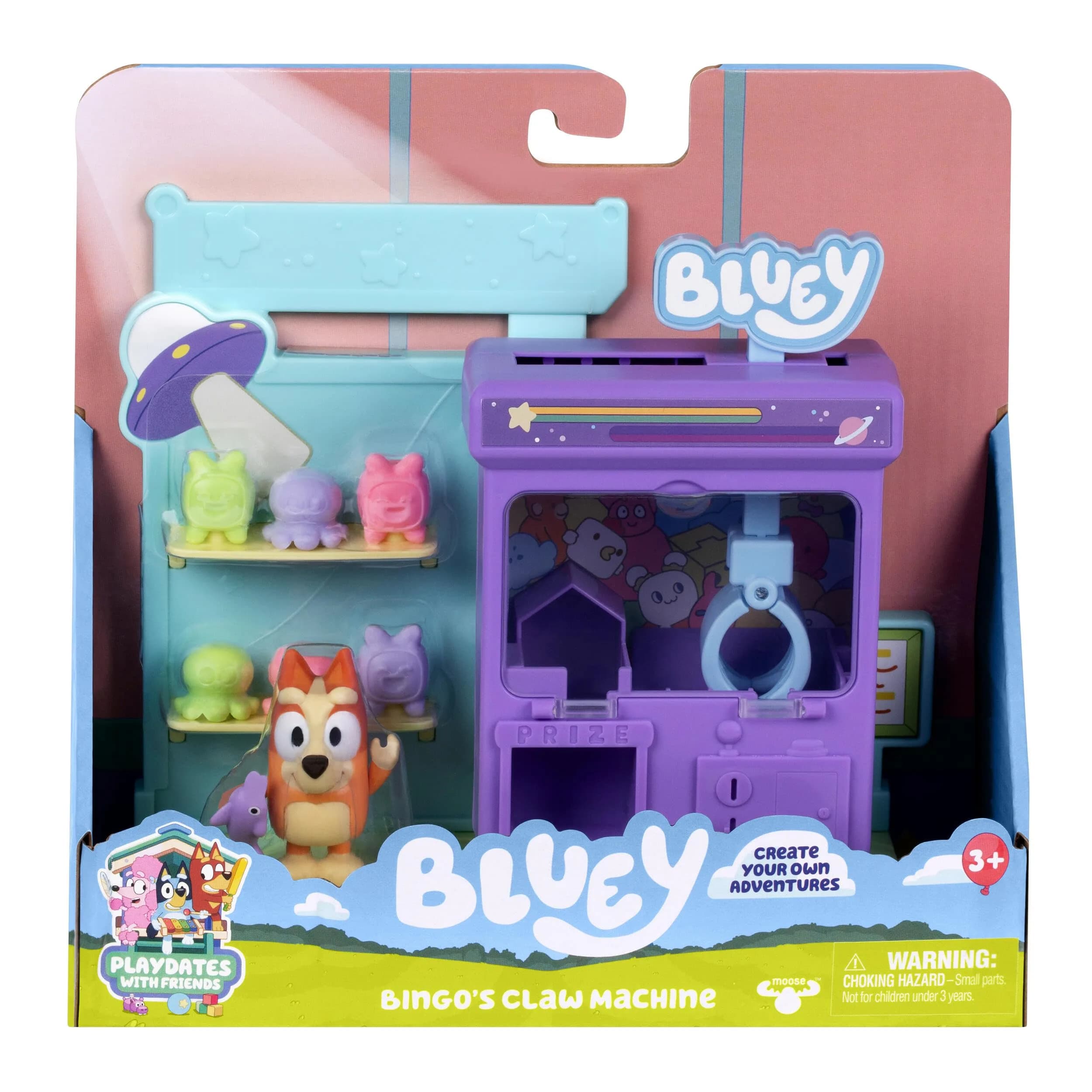 Bluey Bingo's Claw Machine Playset with Working Claw & 6 Prizes | ASTM-Tested Toy for Kids 3+ - main product image