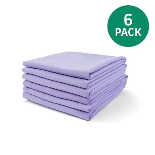 Rollee Pollee Purple Microfiber Cot Sheets 52" x 23" (132cm x 58cm) - 6-Pack | Soft & Durable Daycare Bedding thumbnail 2