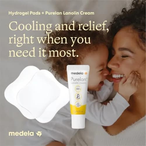 Medela Nipple Rescue Kit with Purelan Lanolin Cream 7g & 2 Hydrogel Pads | Soothes Sore Nipples thumbnail 2