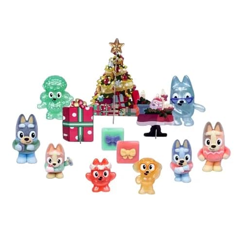 Bluey Fuzzies Advent Calendar Pack, 8 Exclusive Mini-Figures & 24 Surprises | Holiday-Themed Fun thumbnail 3