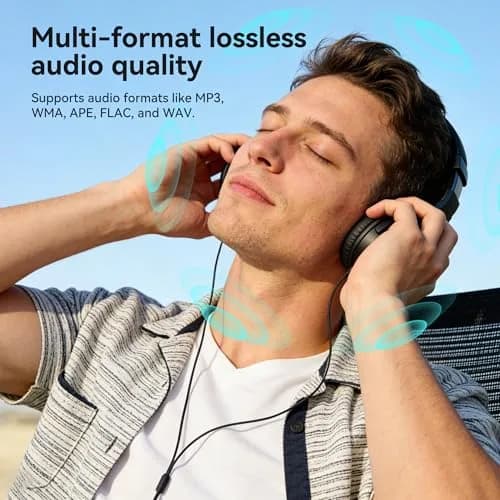 AGPTEK A55PL MP3 Player 64GB (2.5 oz) | Swappable AAA Battery, Type-C & USB thumbnail 5