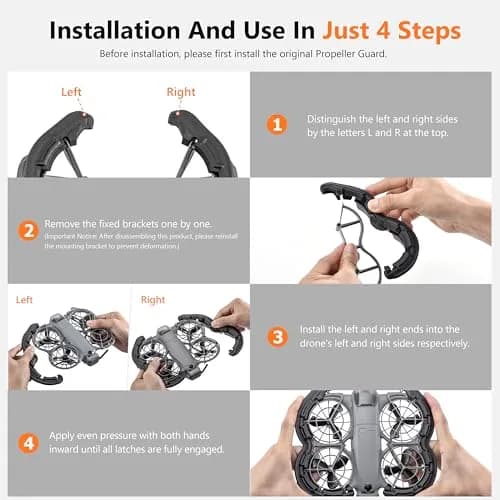 STARTRC Propeller Guard for DJI Neo 2, Black | Shock-Absorbing EVA Foam Drone Protection thumbnail 6