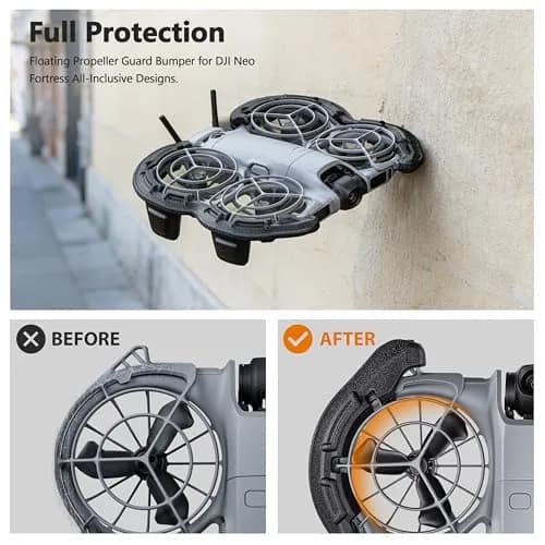 STARTRC Propeller Guard for DJI Neo 2, Black | Shock-Absorbing EVA Foam Drone Protection thumbnail 2