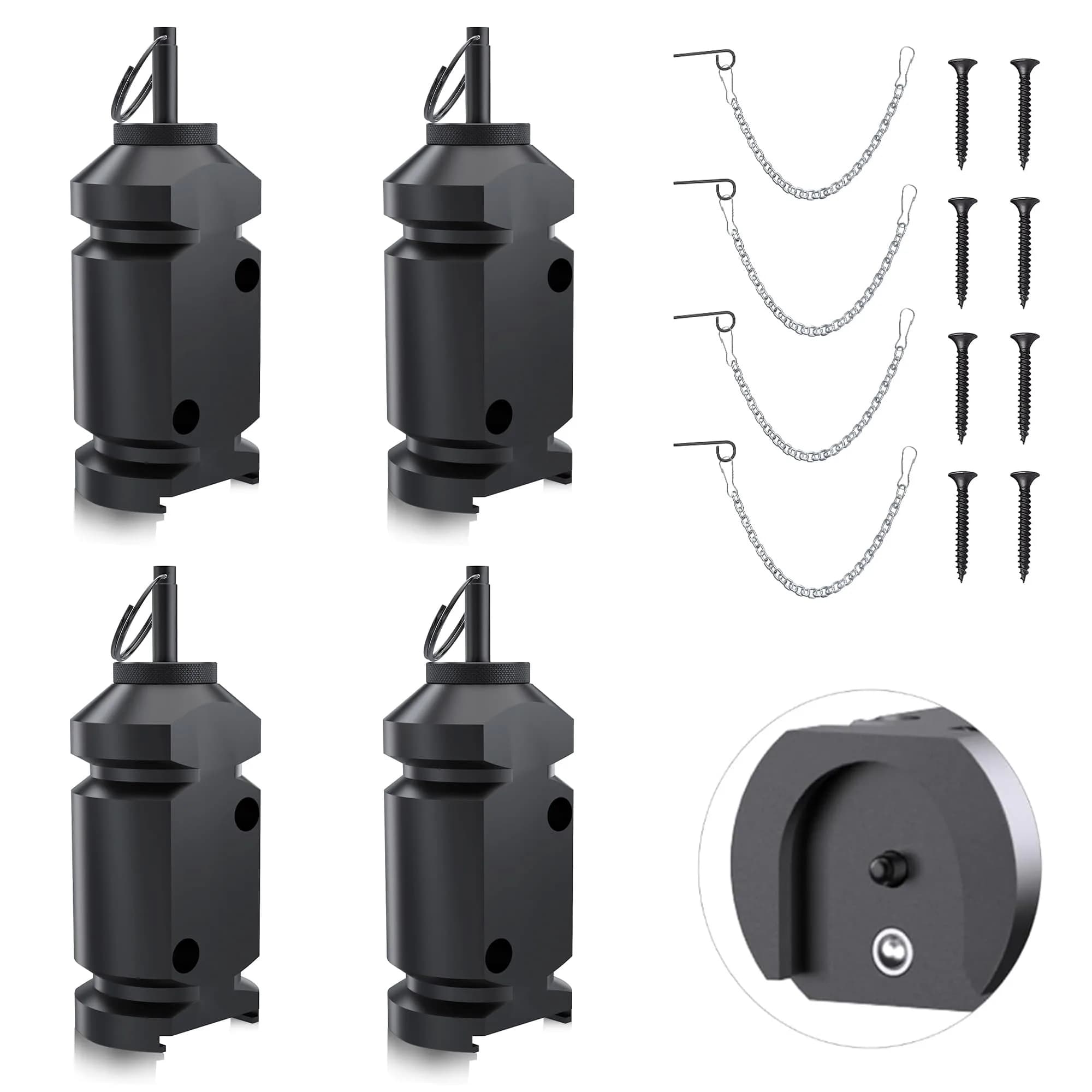 REMFLY 4 Pack 12 Gauge Perimeter Trip Alarm with Screws | Outdoor Safety & Wildlife Deterrent
