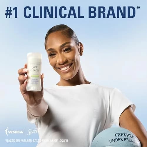 Secret Clinical Strength Invisible Solid Antiperspirant Deodorant for Women, Court Queen Citrus Scent, 76.6 ml (2.6 oz) thumbnail 5